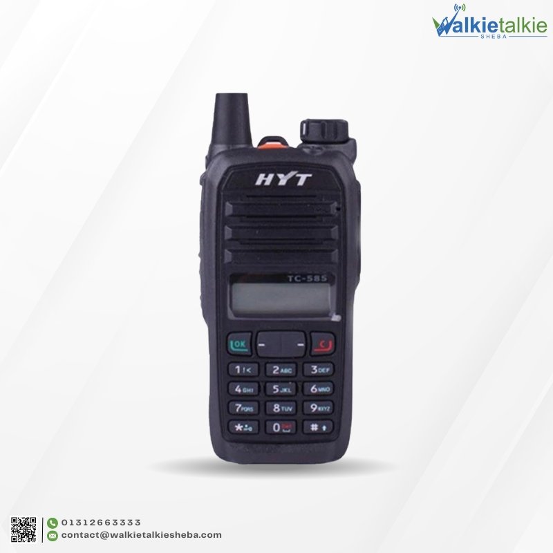 HYT TC-585 walkie talkie Web product Front front profile picture of walkie talkie sheba.