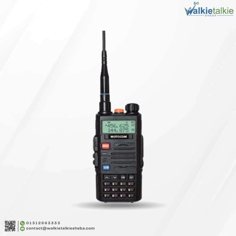 Motocom MC-888 web Black product Front profile picture of walkie talkie sheba.