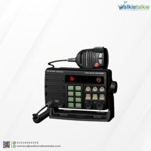 Standard Horizon VLH-3000A web product front profile picture with antena of walkie talkie sheba.